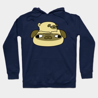 Pug Face and Little Pug Hoodie